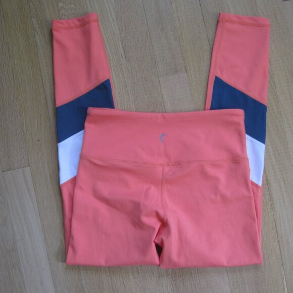 Zyia Active Tangerine Angle Block Light n Tight High-Rise 7/8 Legging Size 4 - Picture 3 of 6